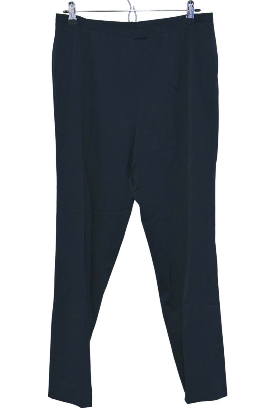 Luciano Barbera Womens Italian Wool Tapered Dress Pants Size 44 Medium Black